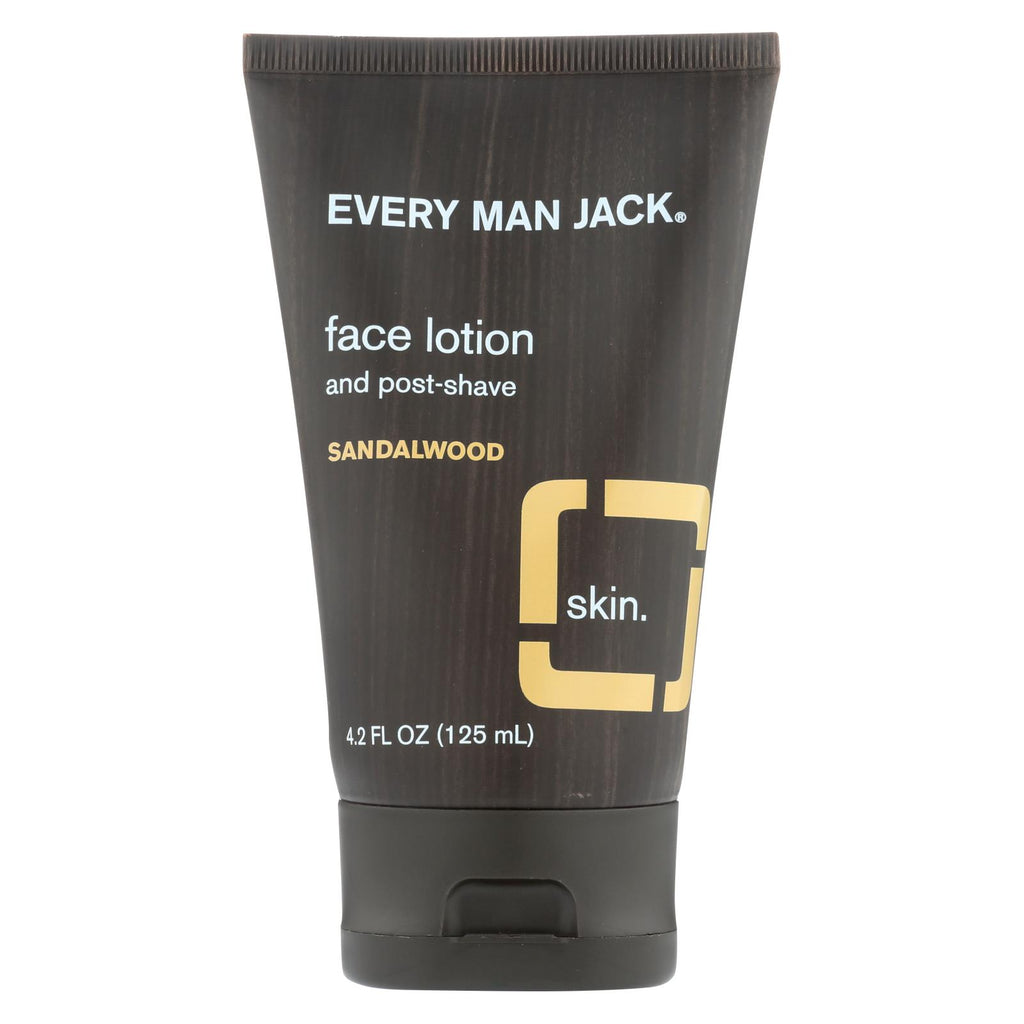 Every Man Jack Face Lotion And Post Shave - Sandalwood - 4.2 Oz