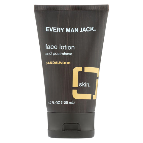 Every Man Jack Face Lotion And Post Shave - Sandalwood - 4.2 Oz