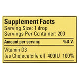 Childlife Organic Vitamin D3 Drops For Babies And Infants - Natural Berry Flavor - .338 Oz