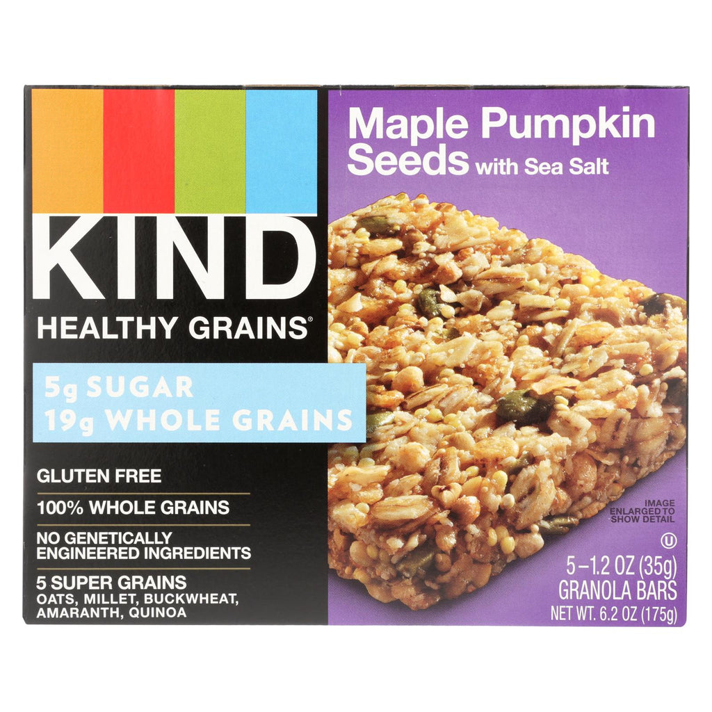 Kind Bar - Granola - Healthy Grains - Maple Pumpkin Seeds With Sea Salt - 5-1.2 Oz - Case Of 8