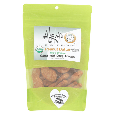 Alaska's Bakery - Dog Treats - Peanut Butter - Case Of 6 - 6 Oz.