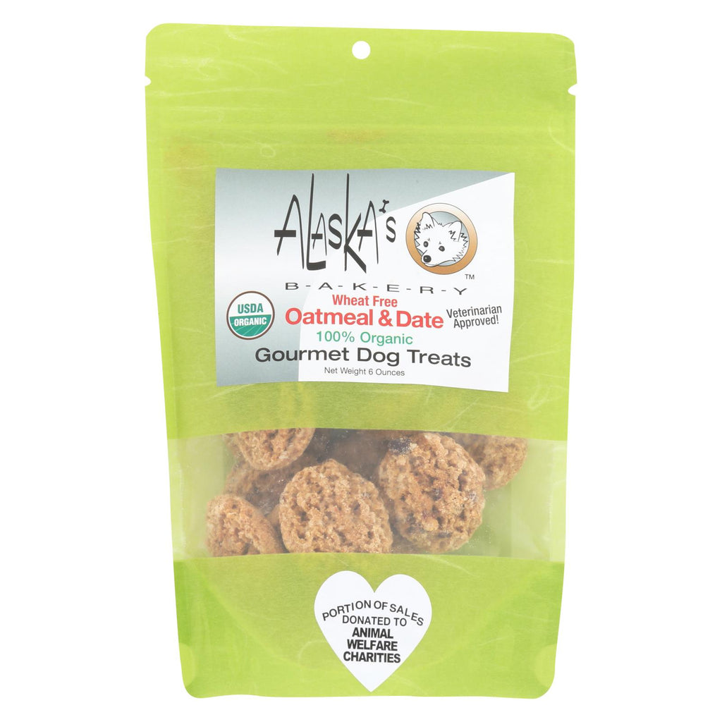 Alaska's Bakery - Dog Treats - Oatmeal And Date - Case Of 6 - 6 Oz.