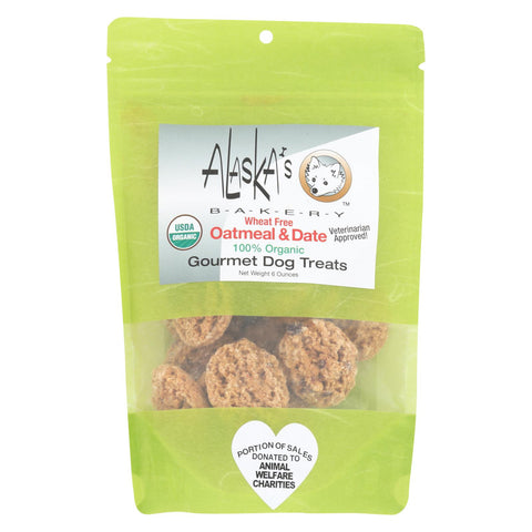 Alaska's Bakery - Dog Treats - Oatmeal And Date - Case Of 6 - 6 Oz.