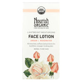 Nourish Facial Lotion - Organic - Lightweight Moisturizing - Argan And Rosewater - 1.7 Oz - 1 Each