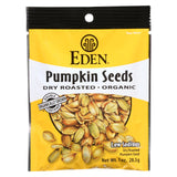 Eden Foods Organic Pocket Snacks - Pumpkin Seeds - Dry Roasted And Salted - 1 Oz - Case Of 12