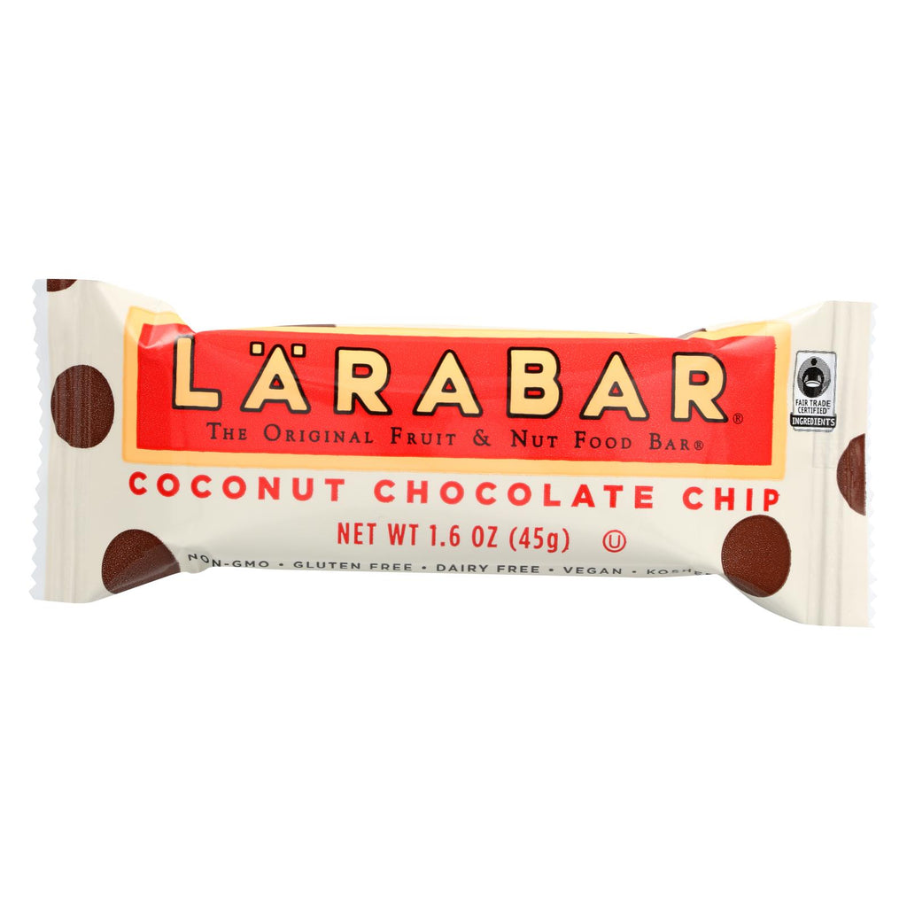 Larabar Fruit And Nut Bar - Coconut Chocolate Chip - 1.6 Oz Bars - Case Of 16