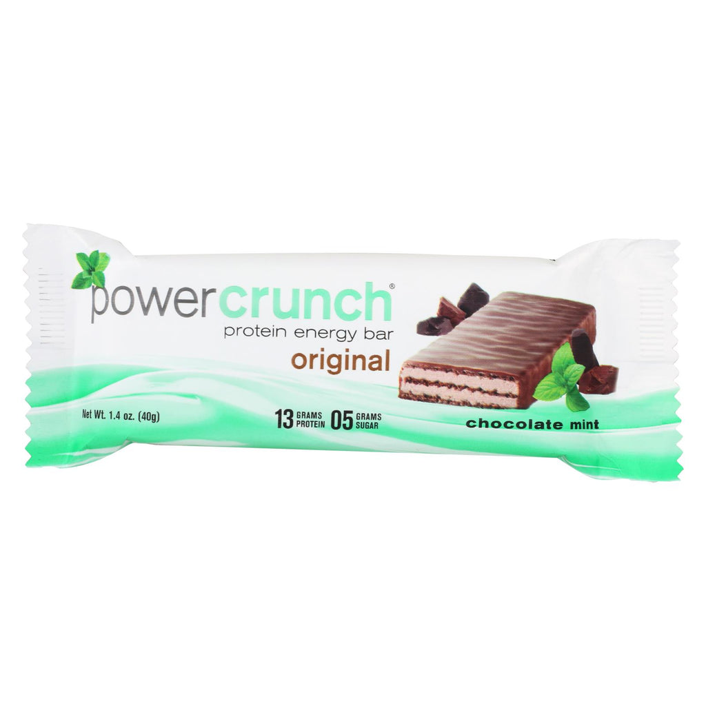 Power Crunch Protein Bars - Chocolate Mint Original - 40 Grm - Case Of 12