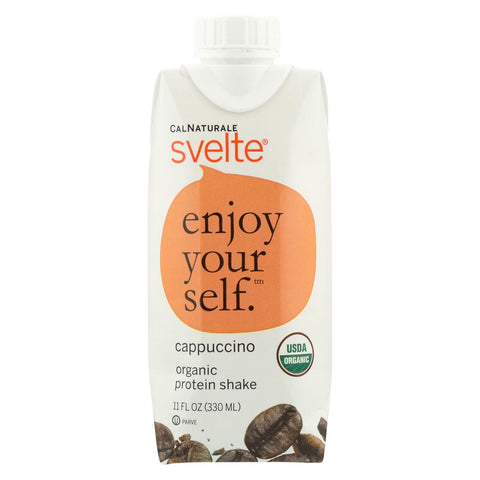 Svelte Protein Shake - Organic - Cappucino - 11 Fl Oz - Case Of 8