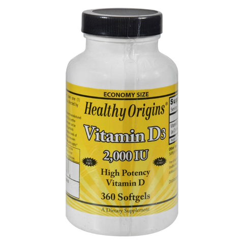 Healthy Origins Vitamin D3 - 2000 Iu - 360 Softgels