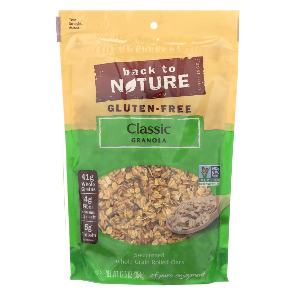 Back To Nature Classic Granola - Lightly Sweetened Whole Grain Rolled Oats - Case Of 6 - 12.5 Oz.