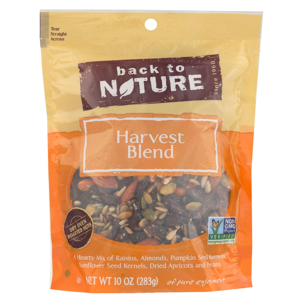 Back To Nature Nuts - Harvest Blend - 10 Oz - Case Of 9