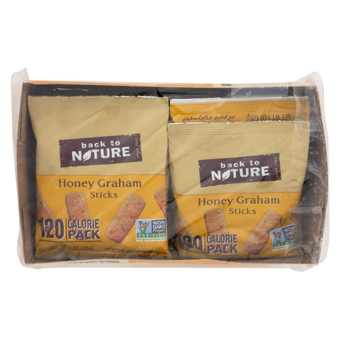 Back To Nature Honey Graham Sticks - Graham Flour And Honey - Case Of 4 - 1 Oz.