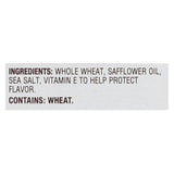 Back To Nature Harvest Whole Wheat Crackers - Whole Wheat, Safflower Oil And Sea Salt - Case Of 12 - 8.5 Oz.