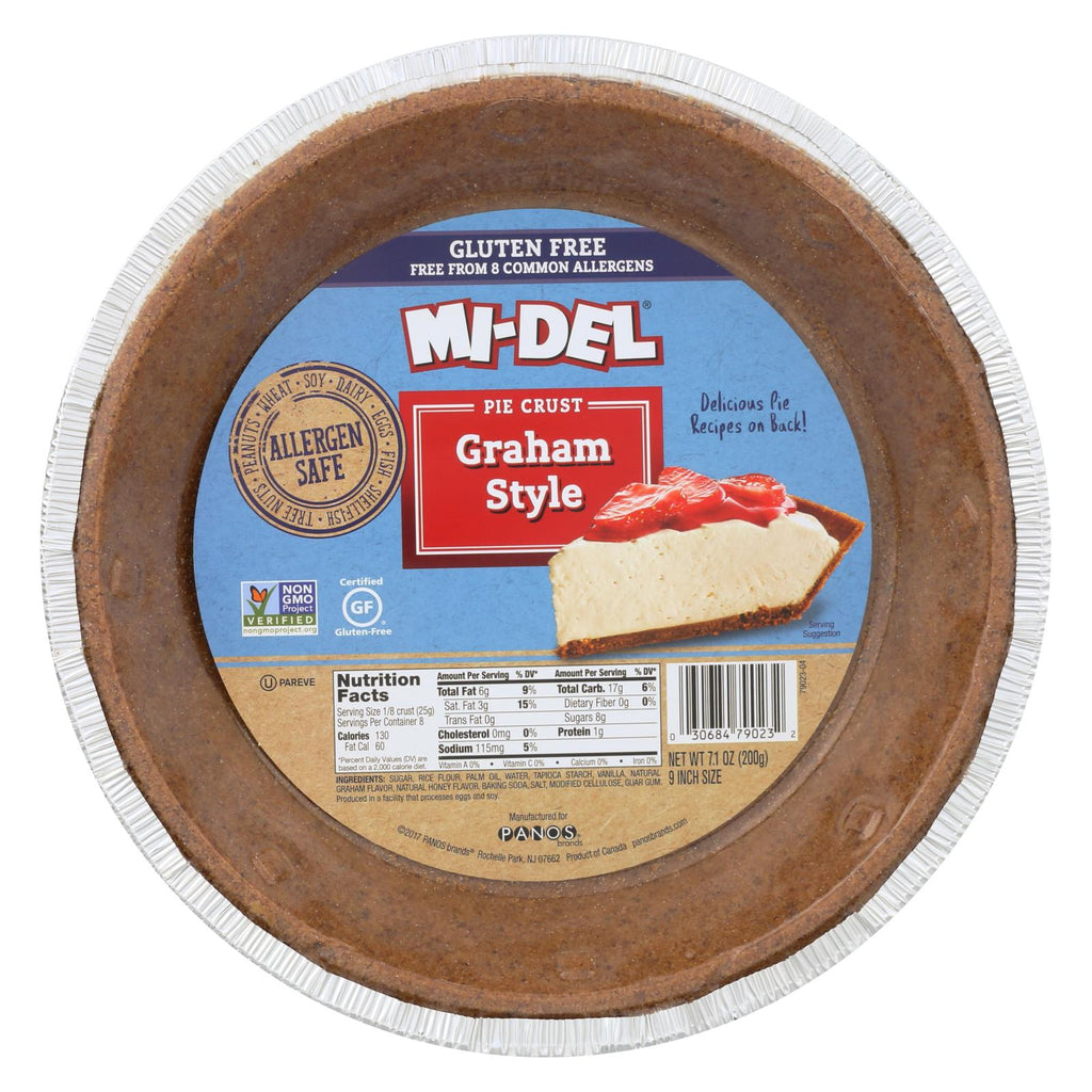 Midel Gluten Free Graham Style Pie Crust - Case Of 12 - 7.1 Oz.