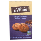 Back To Nature Granola Cookies - Crispy Oatmeal - Case Of 6 - 9.5 Oz.