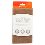 Full Circle Home Scour Pads - Neat Nut Walnut Shell - 3 Ct - Case Of 6