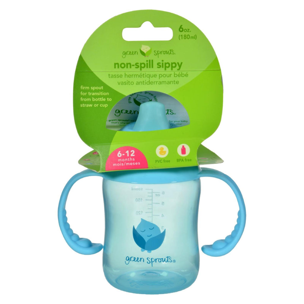 Green Sprouts Sippy Cup - Non Spill Aqua - 1 Ct