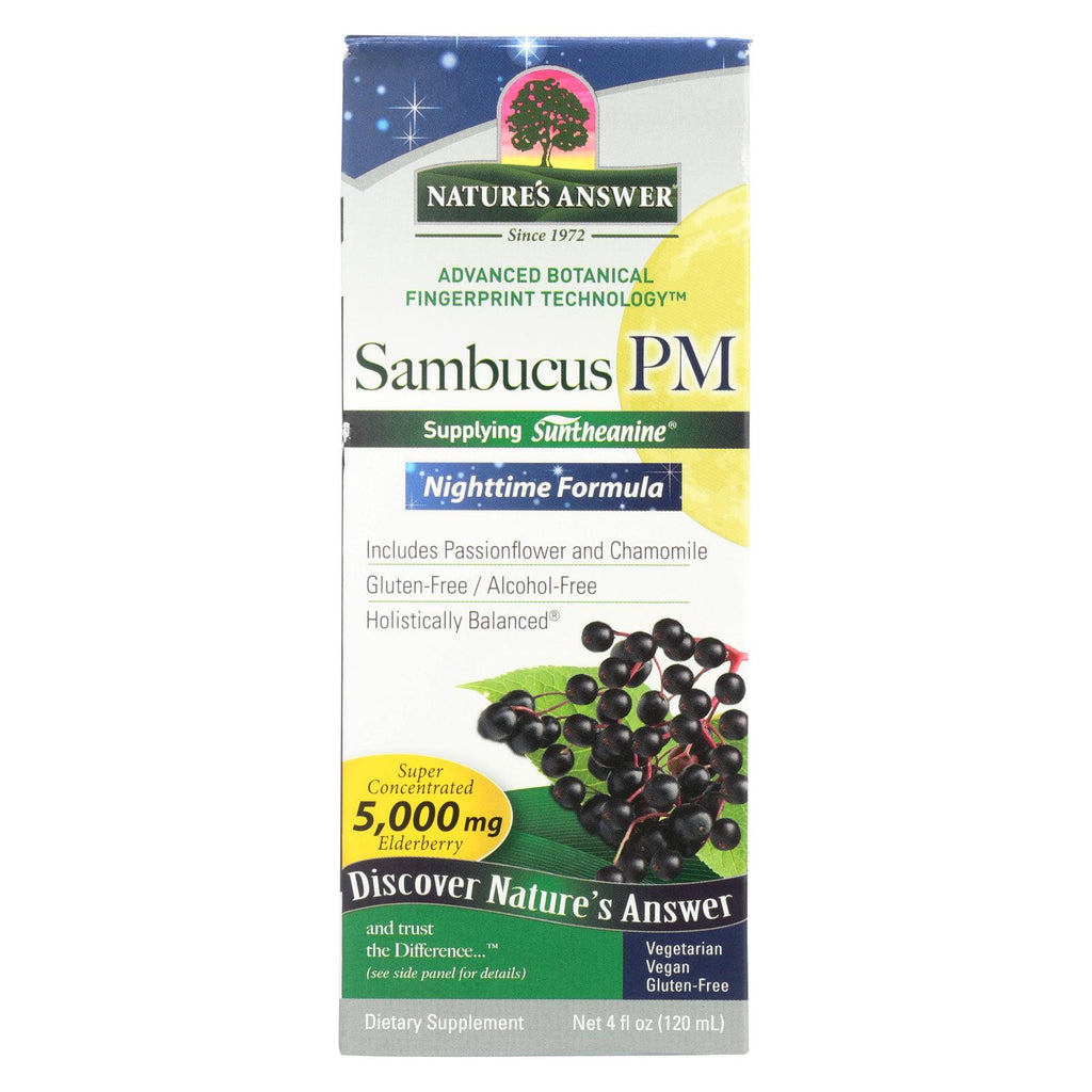 Nature's Answer - Sambucus - Pm Nighttime - 4 Fl Oz