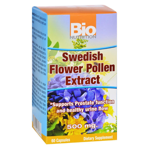 Bio Nutrition - Inc Swedish Flower Pollen Extract - 500 Mg - 60 Veg Capsules