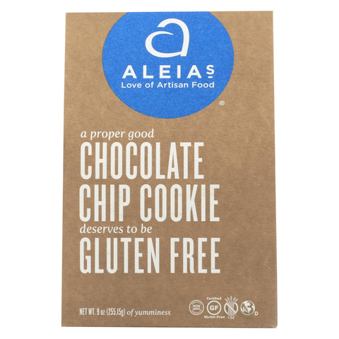 Aleia's - Gluten Free Cookies - Chocolate Chip - Case Of 6 - 9 Oz.