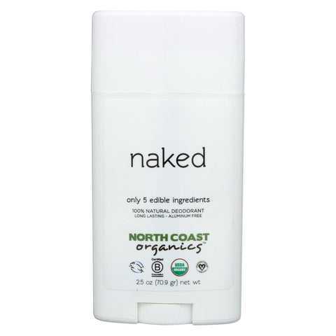 North Coast Organics Deodorant - Naked, Sensitive Skin - 1 Each - 2.5 Oz.