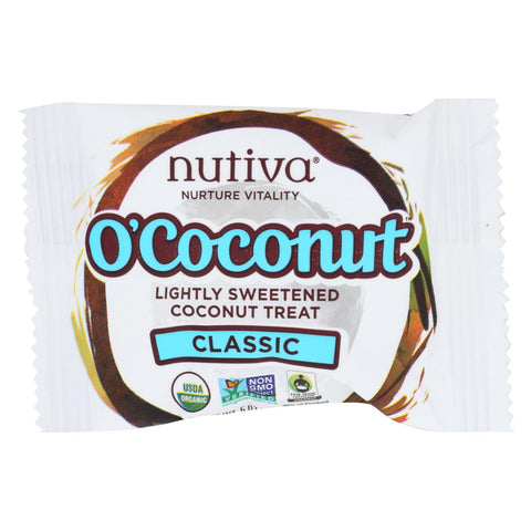 Nutiva Organic O Cococnut Bar - Classic - .5 Oz - Case Of 24