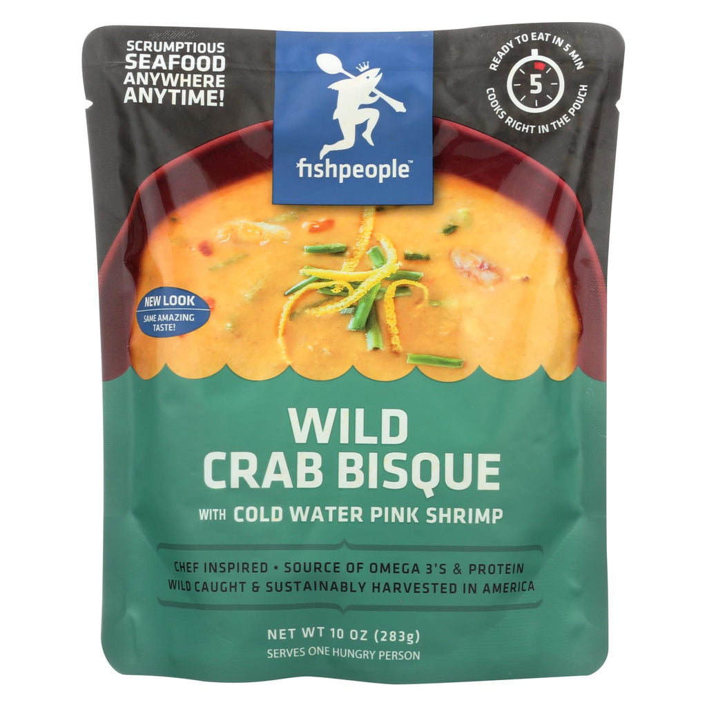 Fishpeople Wild Crab Bisque - Pink Shrimp - Case Of 12 - 10 Oz.