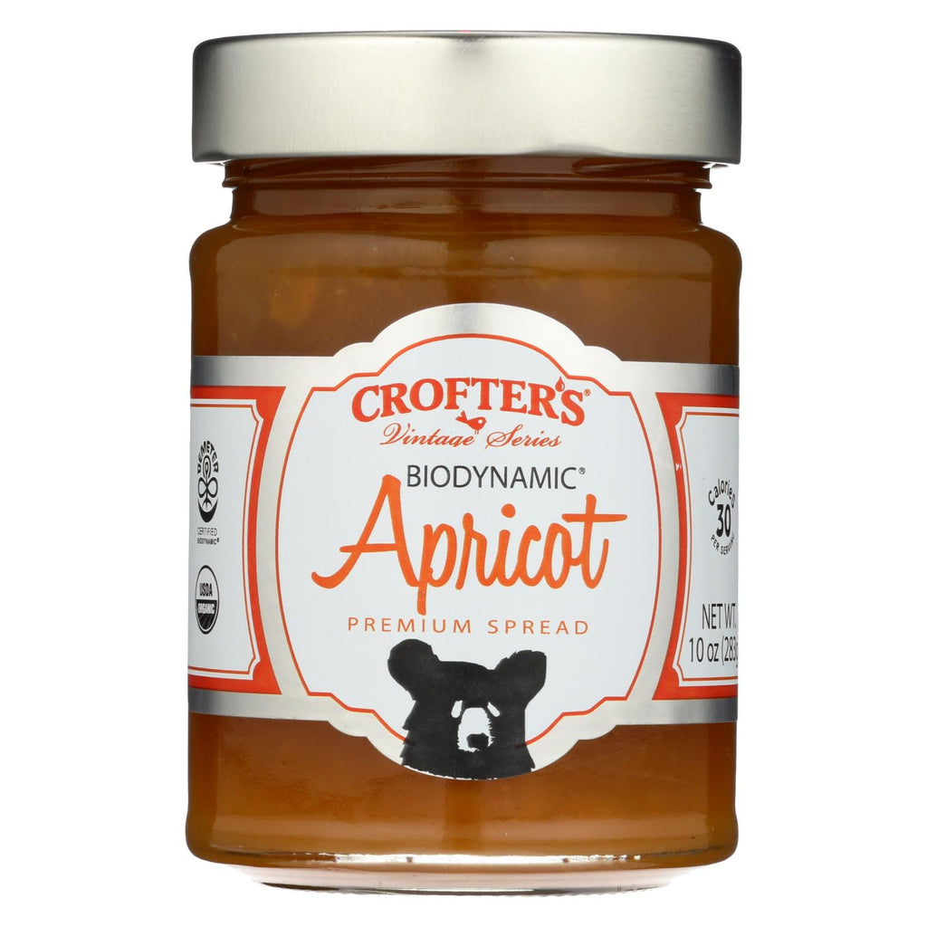 Crofters Premium Spreads - Biodynamic Apricot - Case Of 6 - 10 Oz.