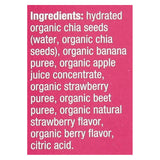 Mamma Chia Organic Squeeze Vitality Snack - Strawberry Banana - Case Of 6 - 3.5 Oz.