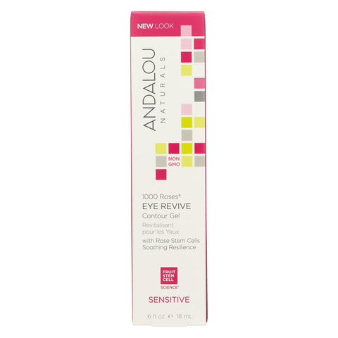 Andalou Naturals Eye Revive Contour Gel - 1000 Roses - .6 Oz