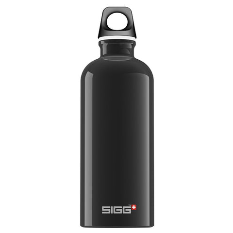 Sigg Water Bottle - Traveller - Black - Case Of 6 - 0.6 Liter