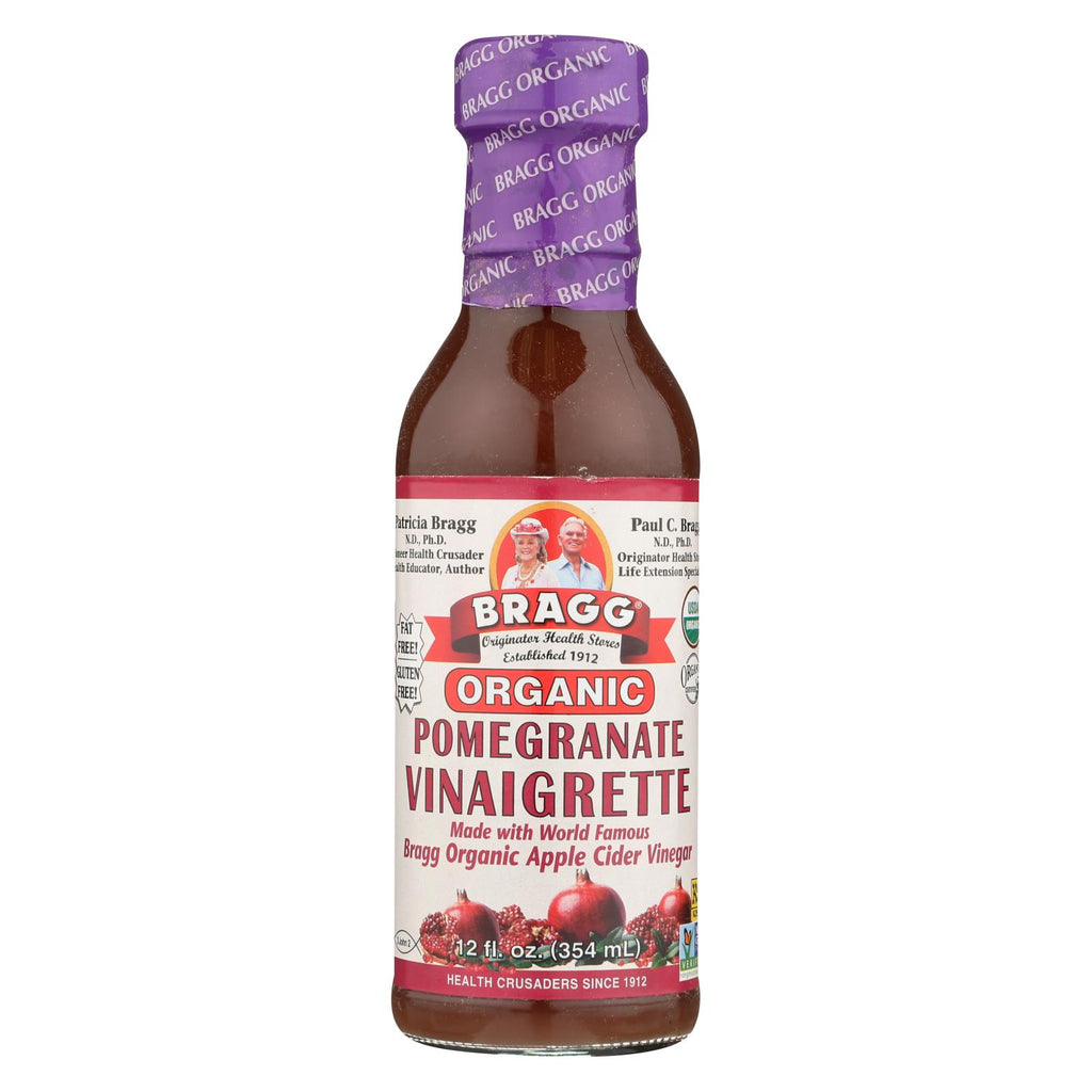 Bragg - Organic Vinaigrette Dressing - Pomegranate - Case Of 6 - 12 Fl Oz.