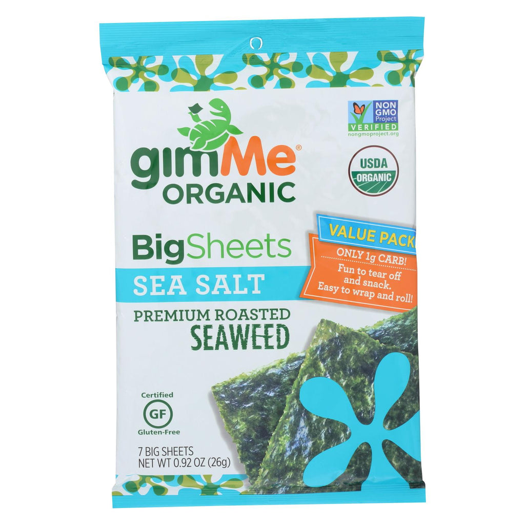 Gimme Organic Wrap N' Roll - Sea Salt - Case Of 10 - 0.92 Oz.