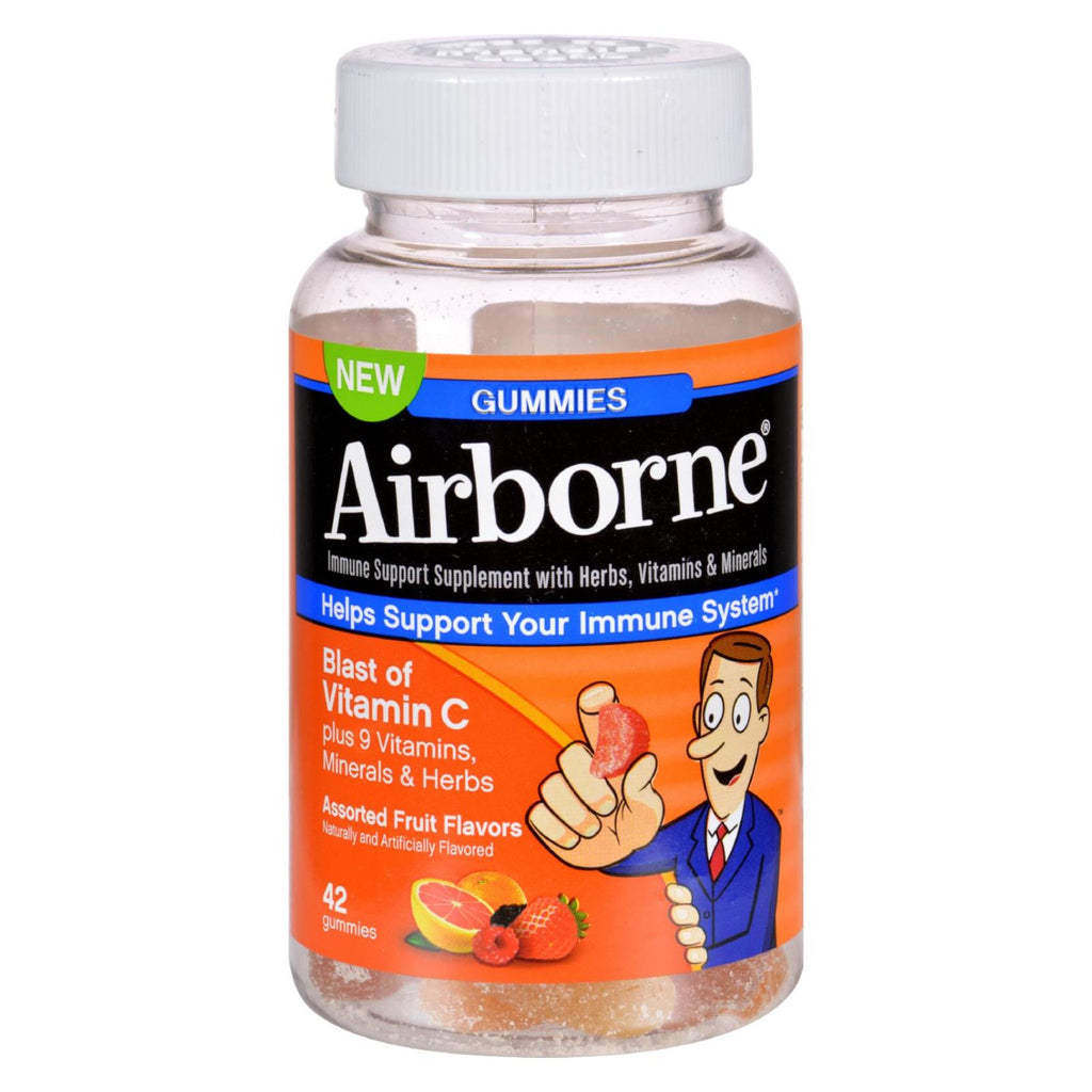 Airborne - Vitamin C Gummies For Adults - Assorted Fruit Flavors - 42 Count