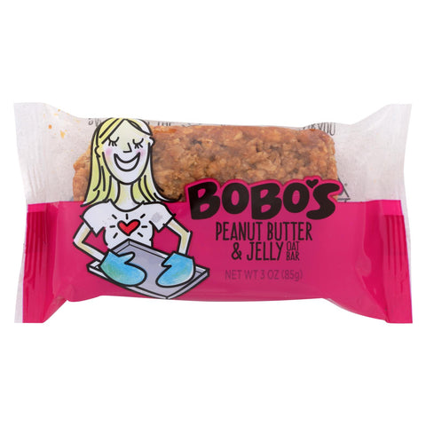 Bobo's Oat Bars - Peanut Butter And Jelly Bars - Gluten Free - Case Of 12 - 3 Oz.