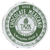 Taza Chocolate Organic Chocolate Mexicano Discs - 50 Percent Dark Chocolate - Guajillo Chili - 2.7 Oz - Case Of 12