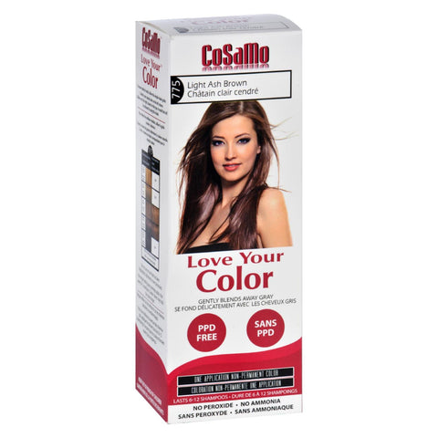 Love Your Color Hair Color - Cosamo - Non Permanent - Lt Ash Brown - 1 Ct