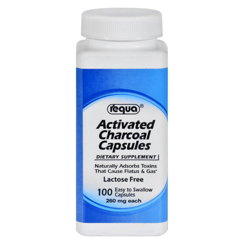 Requa Activated Charcoal - 260 Mg - 100 Capsules