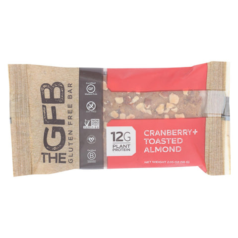 The Gluten Freeb Bar - Cranberry Toasted Almond - Gluten Free - Case Of 12 - 2.05 Oz