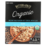 Better Oats Organic Instant Multigrain Hot Cereal - Bare - Case Of 6 - 11.8 Oz.