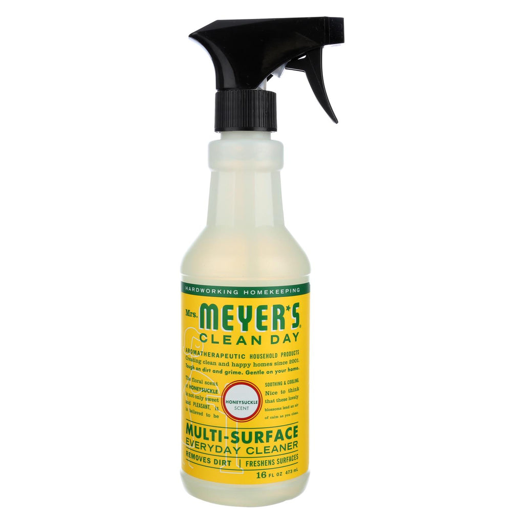 Mrs. Meyer's Clean Day - Multi-surface Everyday Cleaner - Honeysuckle - 16 Fl Oz - Case Of 6