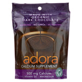 Adora - Organic Calcium Supplement Disk - Dark Chocolate - 30 Ct - 1 Case