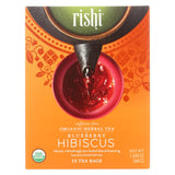 Rishi Organic Tea - Blueberry Hibiscus - Case Of 6 - 15 Bags