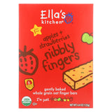 Ella's Kitchen Nibbly Fingers - Apples Strawberries - Case Of 12 - 4.4 Oz.