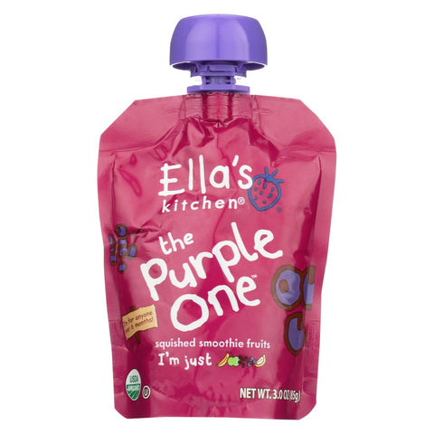 Ella's Kitchen Smoothie Fruits - Purple - Case Of 12 - 3 Oz.