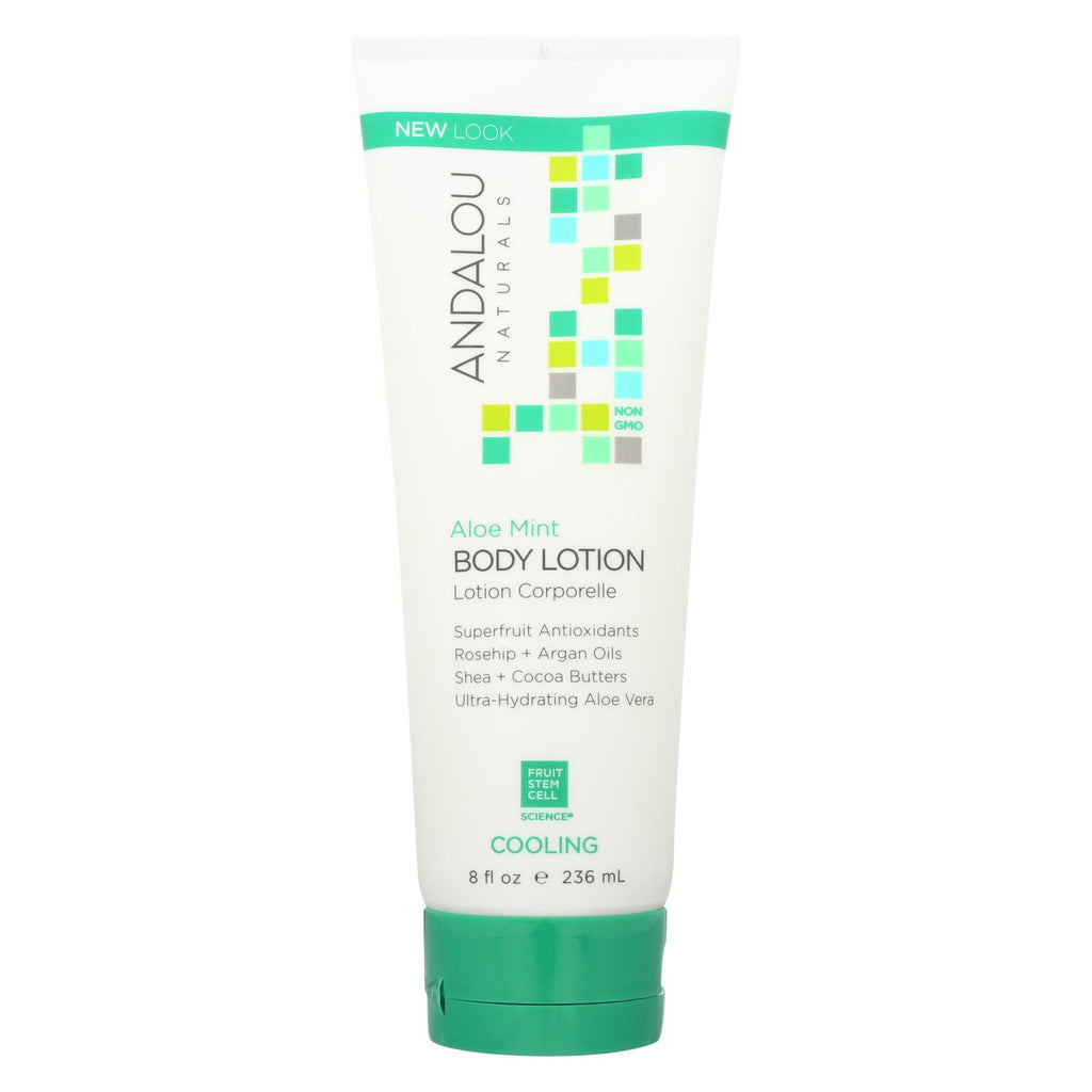 Andalou Naturals Body Lotion - Aloe Mint Cooling - 8 Fl Oz