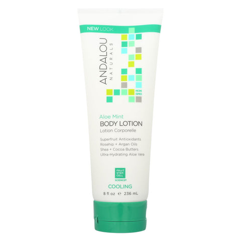 Andalou Naturals Body Lotion - Aloe Mint Cooling - 8 Fl Oz