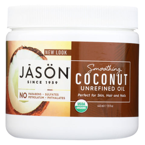 Jason Natural Products Coconut Oil - Organic - Virgin - 15 Fl Oz