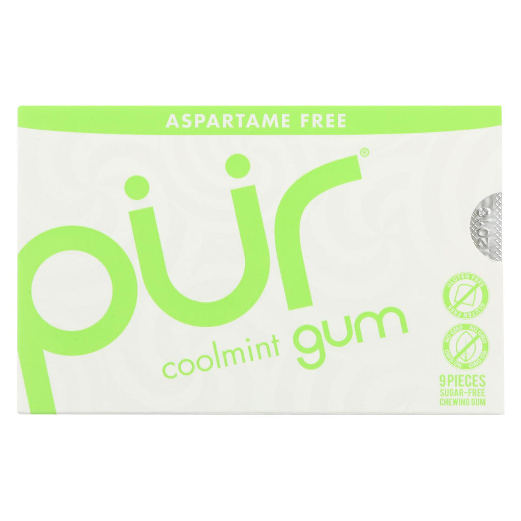 Pur Gum - Coolmint - Aspartame Free - 9 Pieces - 12.6 G - Case Of 12