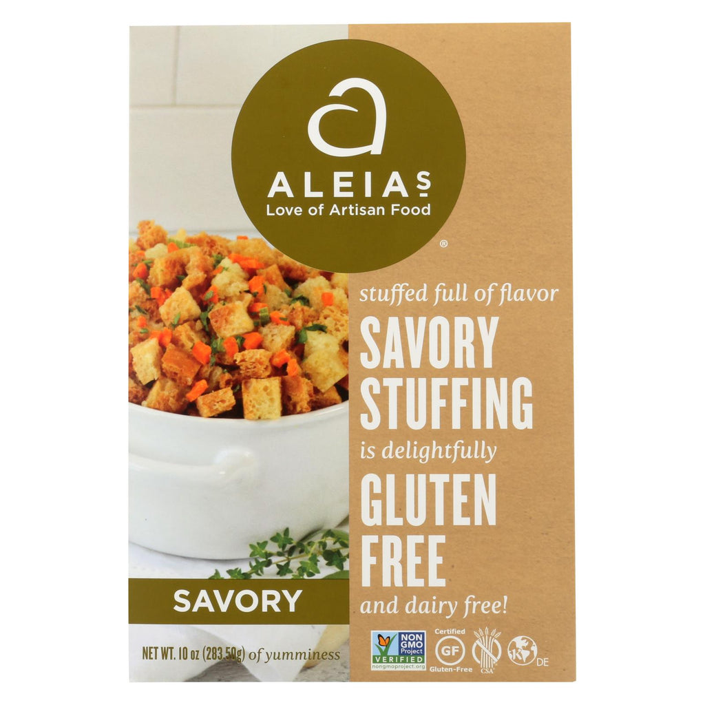 Aleia's - Gluten Free Stuffing Mix - Savory - Case Of 6 - 10 Oz